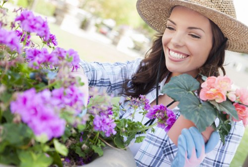 Soft landscaping with seasonal plants and shrubs in a Kingston upon Thames garden