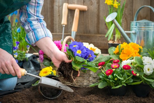 Low-carbon van used for sustainable landscaping collections